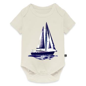 voilier voilier voilier voilier voilier voilier - Body à manches courtes Premium Bébé - blanc cassé - Devant