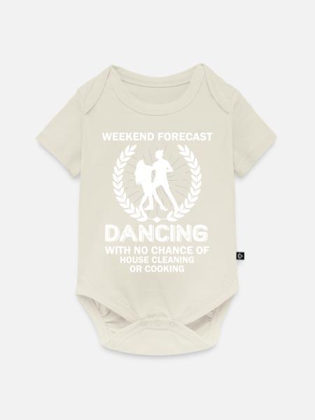 Dancing Dance Music - Baby Premium Kurzarmbody - Naturweiß