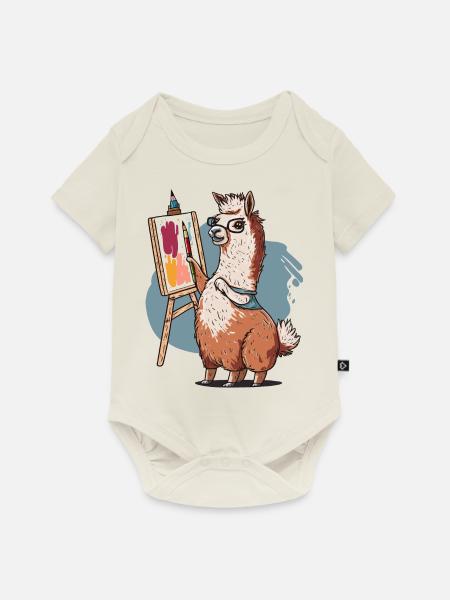 Bürste & Muskelkraft - Baby Premium Kurzarmbody - Naturweiß