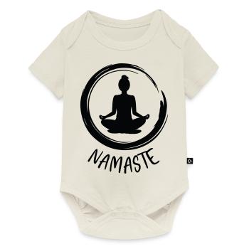 Yoga / Namaste - Body à manches courtes Premium Bébé - blanc cassé - Devant