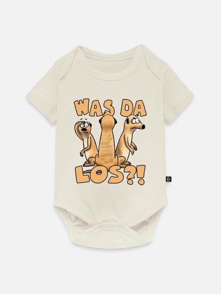 Was Da Los?! - Baby Premium Kurzarmbody - Naturweiß