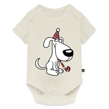 Dog Birthday New Year's Eve Party Hat Celebrate Toad - Baby Premium short-sleeve bodysuit - off white - Front
