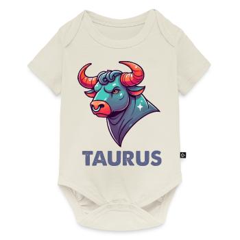 Taurus Cartoon - Baby Premium short-sleeve bodysuit - off white - Front