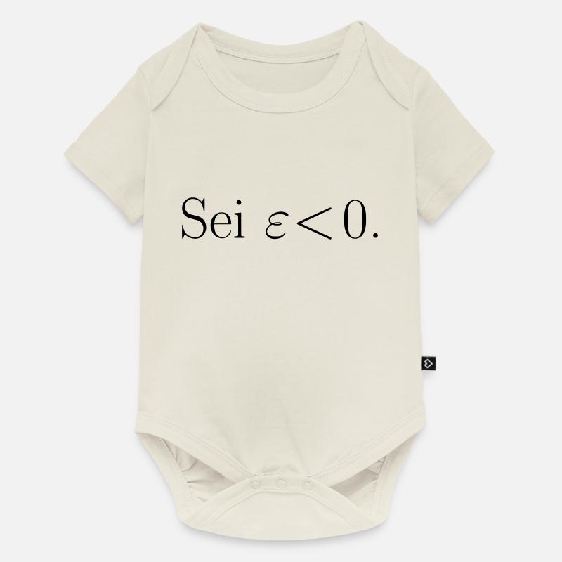 Sei epsilon < 0. Geschenk Idee - Baby Premium Kurzarmbody - Naturweiß