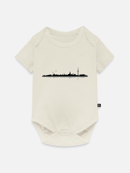 Stuttgart Skyline - Baby Premium Kurzarmbody - Naturweiß