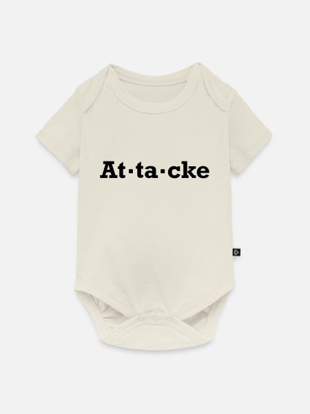 Attacke - Baby Premium Kurzarmbody - Naturweiß