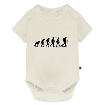 Evolution Skitour - Baby Premium Kurzarmbody - Naturweiß - Vorne