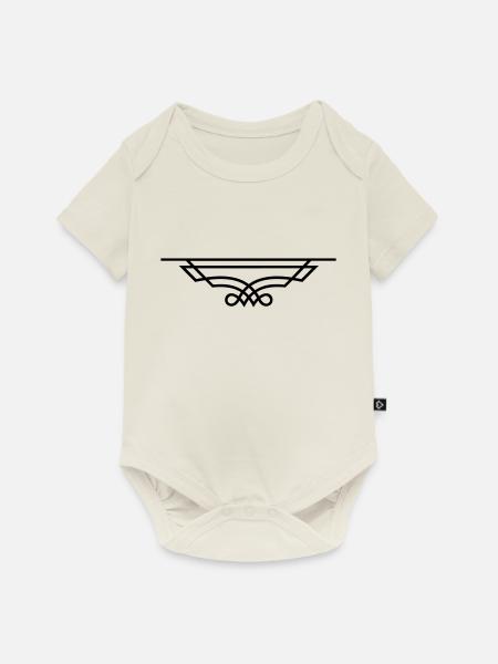 ornament_1_f1 - Baby Premium Kurzarmbody - Naturweiß