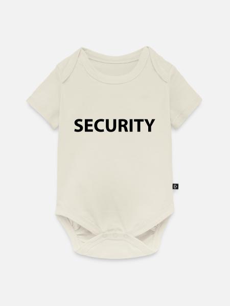security - Baby Premium Kurzarmbody - Naturweiß