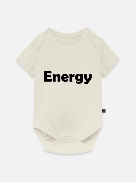 Energy - Baby Premium Kurzarmbody - Naturweiß