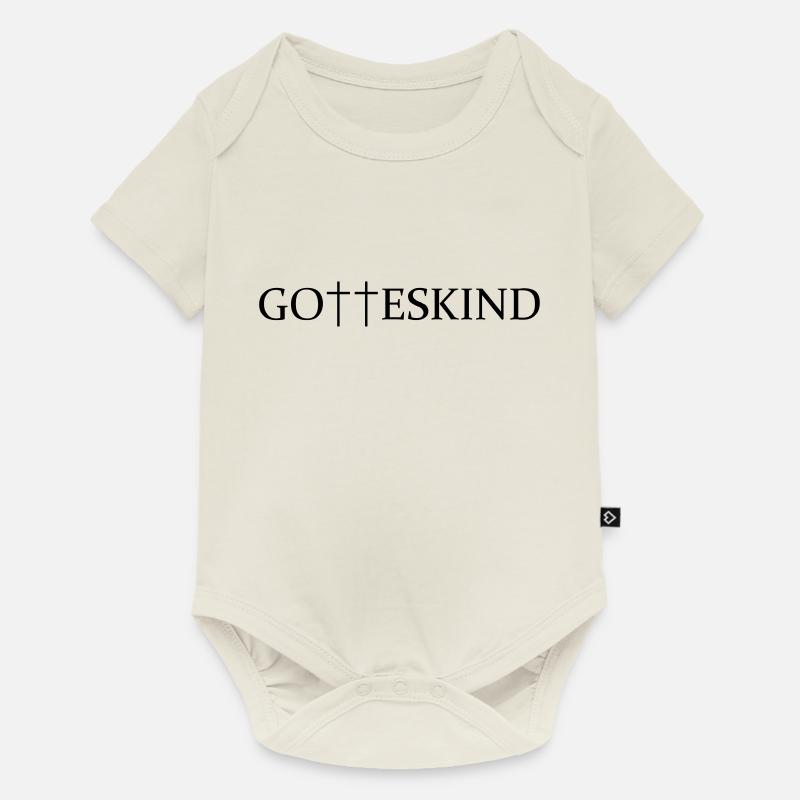Gotteskind - Baby Premium Kurzarmbody - Naturweiß