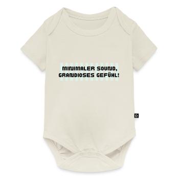 Minimaler sound grandioses gefühl - Baby Premium Kurzarmbody - Naturweiß - Vorne