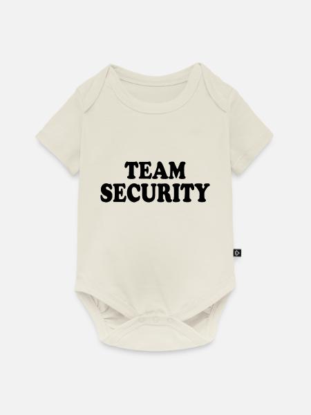 Team security - Baby Premium Kurzarmbody - Naturweiß
