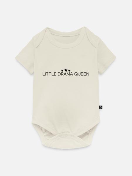 Little Drama Queen - Baby Premium Kurzarmbody - Naturweiß