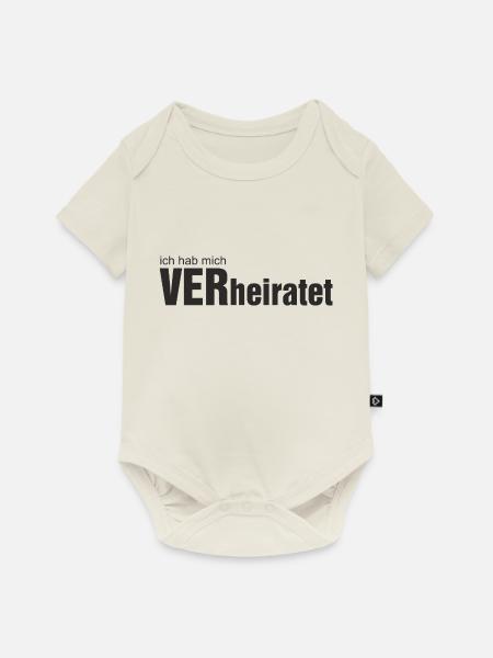 VERheiratet Motiv1 - Baby Premium Kurzarmbody - Naturweiß