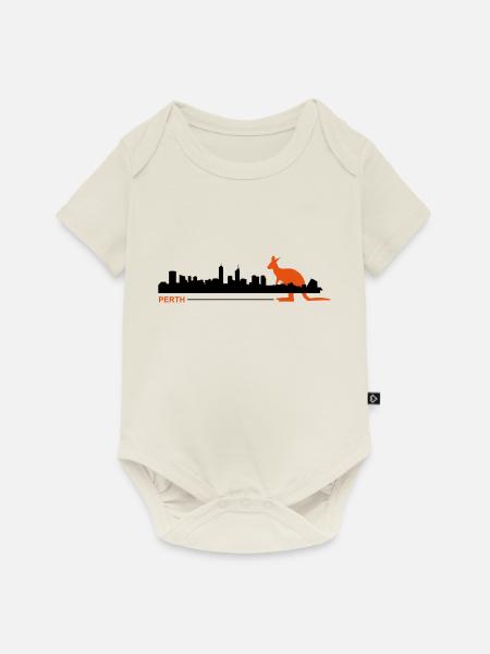 perth2 - Baby Premium Kurzarmbody - Naturweiß