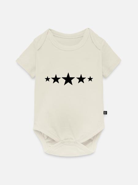 *** 5 stars - Baby Premium Kurzarmbody - Naturweiß