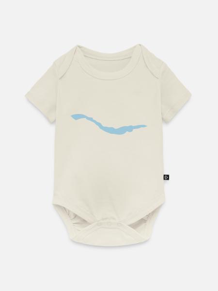 Schwimmflossen Flossenschwimmen flossenschwimme - Baby Premium Kurzarmbody - Naturweiß