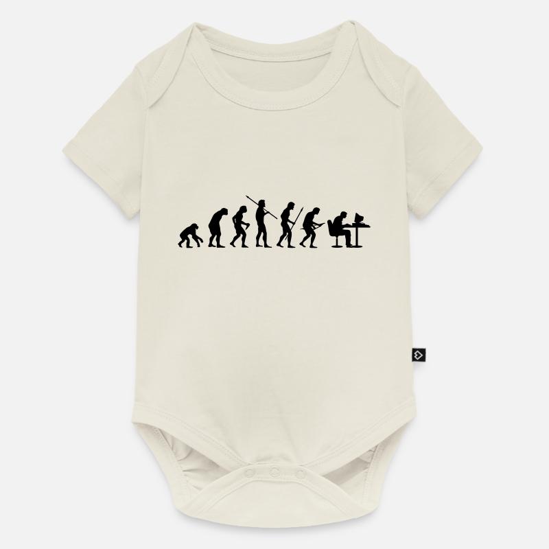 Evolution - Body à manches courtes Premium Bébé - blanc cassé