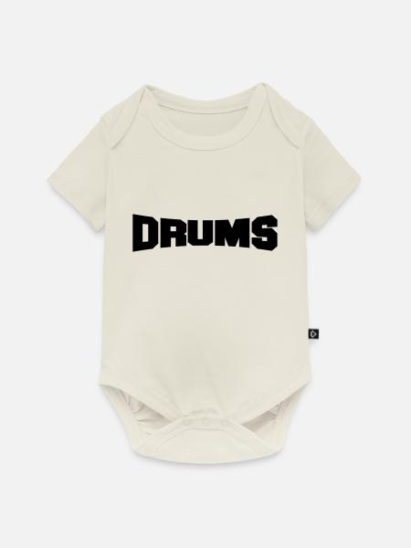 drums - Baby Premium Kurzarmbody - Naturweiß