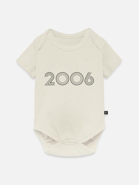 2006 - Baby Premium Kurzarmbody - Naturweiß