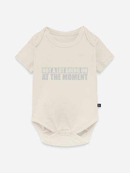 Not much going on - Baby Premium Kurzarmbody - Naturweiß