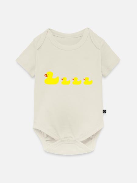 Ente - Baby Premium Kurzarmbody - Naturweiß