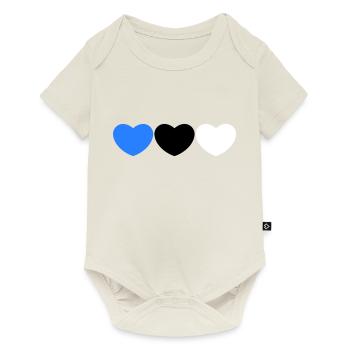 Coeur d’Estonie - Body à manches courtes Premium Bébé - blanc cassé - Devant