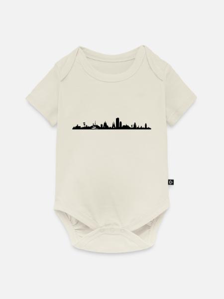 Skyline - Thüringen - Baby Premium Kurzarmbody - Naturweiß