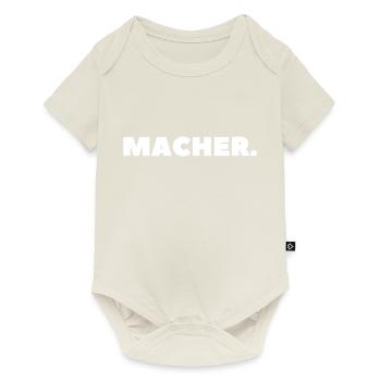 Macher - Baby Premium Kurzarmbody - Naturweiß - Vorne
