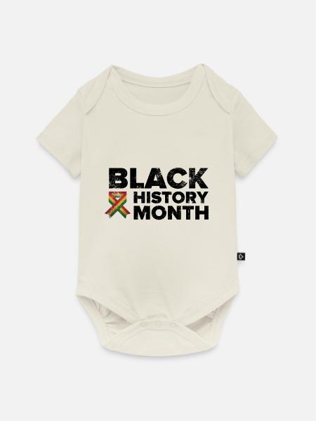 Black History Month - Baby Premium Kurzarmbody - Naturweiß