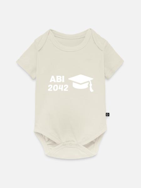 Abi42 - Baby Premium Kurzarmbody - Naturweiß