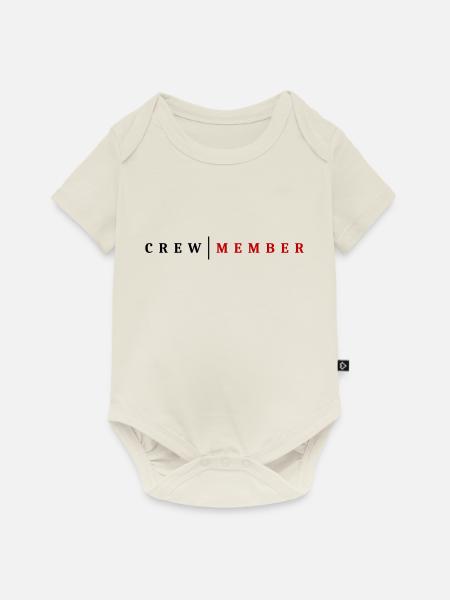 Crew Mitglied - Baby Premium Kurzarmbody - Naturweiß