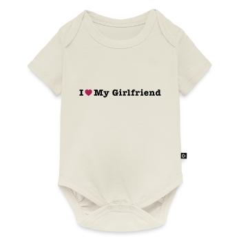 mp_i_love_my_girlfriend - Body à manches courtes Premium Bébé - blanc cassé - Devant