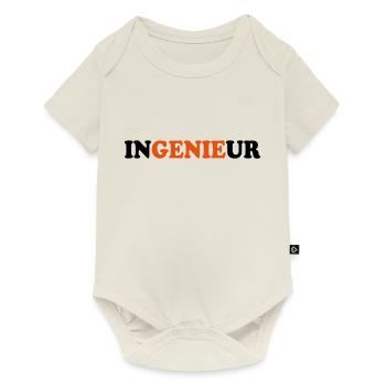 Ingenieur - Baby Premium Kurzarmbody - Naturweiß - Vorne