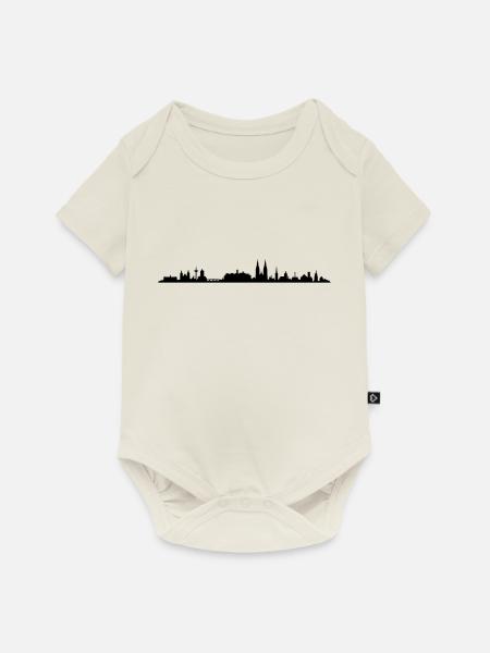 Skyline - Regensburg - Baby Premium Kurzarmbody - Naturweiß
