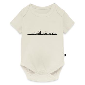 Skyline - Küste Sylt - Baby Premium Kurzarmbody - Naturweiß - Vorne