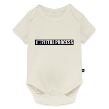 trust the process Zitat - Baby Premium Kurzarmbody - Naturweiß - Vorne