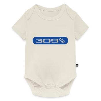 Logo 309% - Body à manches courtes Premium Bébé - blanc cassé - Devant