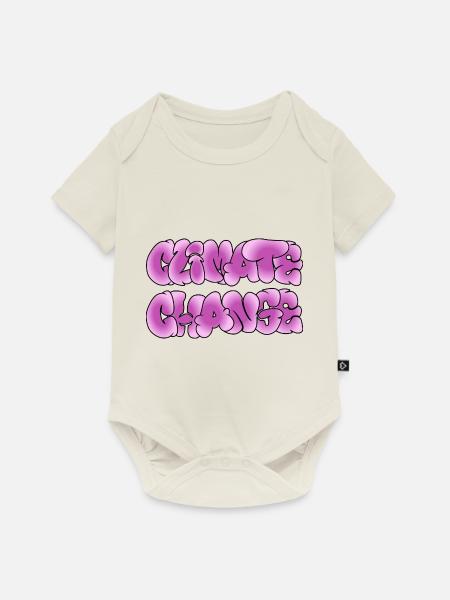 Klima-Wandel, Climate Change, Climachange - Baby Premium Kurzarmbody - Naturweiß