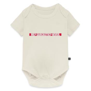 me sarcastic never quote - Baby Premium short-sleeve bodysuit - off white - Front