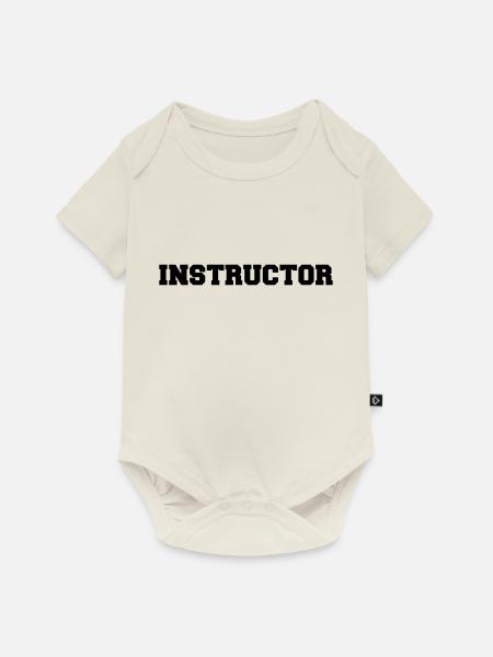 Instructor - Baby Premium Kurzarmbody - Naturweiß