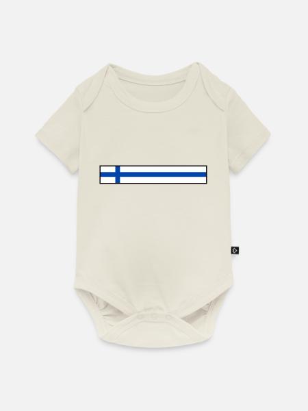 Finnlandh - Baby Premium Kurzarmbody - Naturweiß