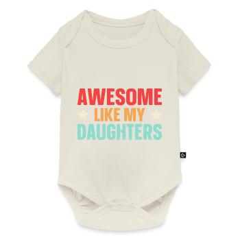 Great as my daughters - Baby Premium short-sleeve bodysuit - off white - Front