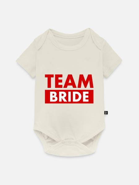 Team bride - Baby Premium Kurzarmbody - Naturweiß