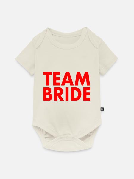 Team bride - Baby Premium Kurzarmbody - Naturweiß