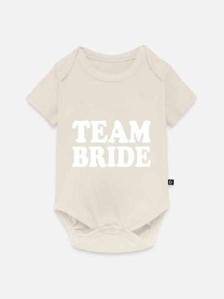 Team bride - Baby Premium Kurzarmbody - Naturweiß
