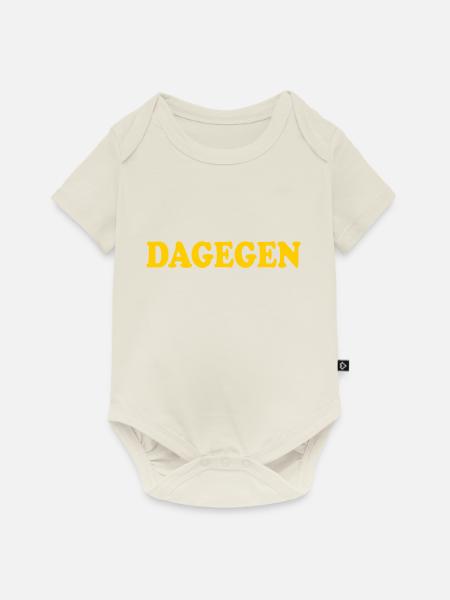 Dagegen - Baby Premium Kurzarmbody - Naturweiß