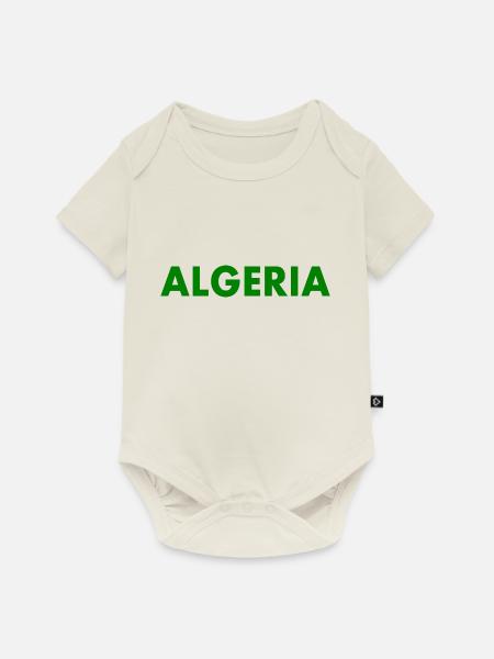 Algerien - Baby Premium Kurzarmbody - Naturweiß