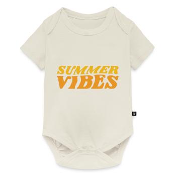 Summer vibes - Baby Premium Kurzarmbody - Naturweiß - Vorne